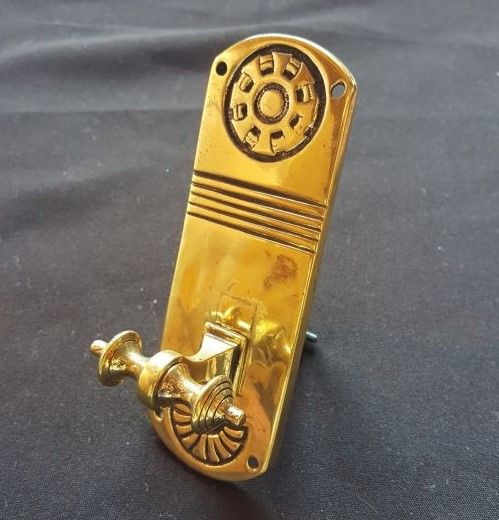 sa104 georgian brass door bell pull