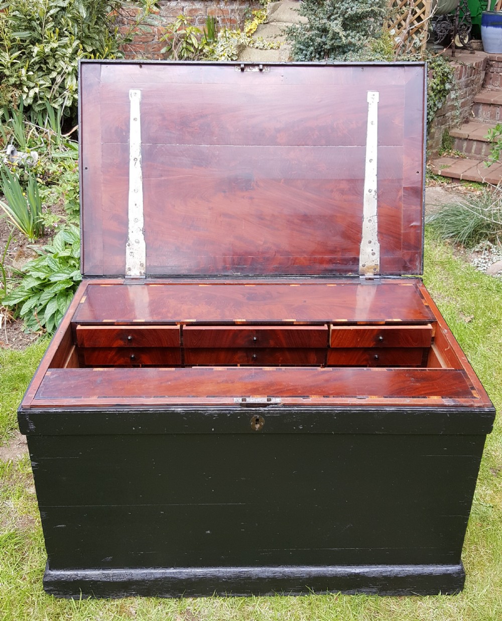 victorian carpenters cabinet makers tool chest