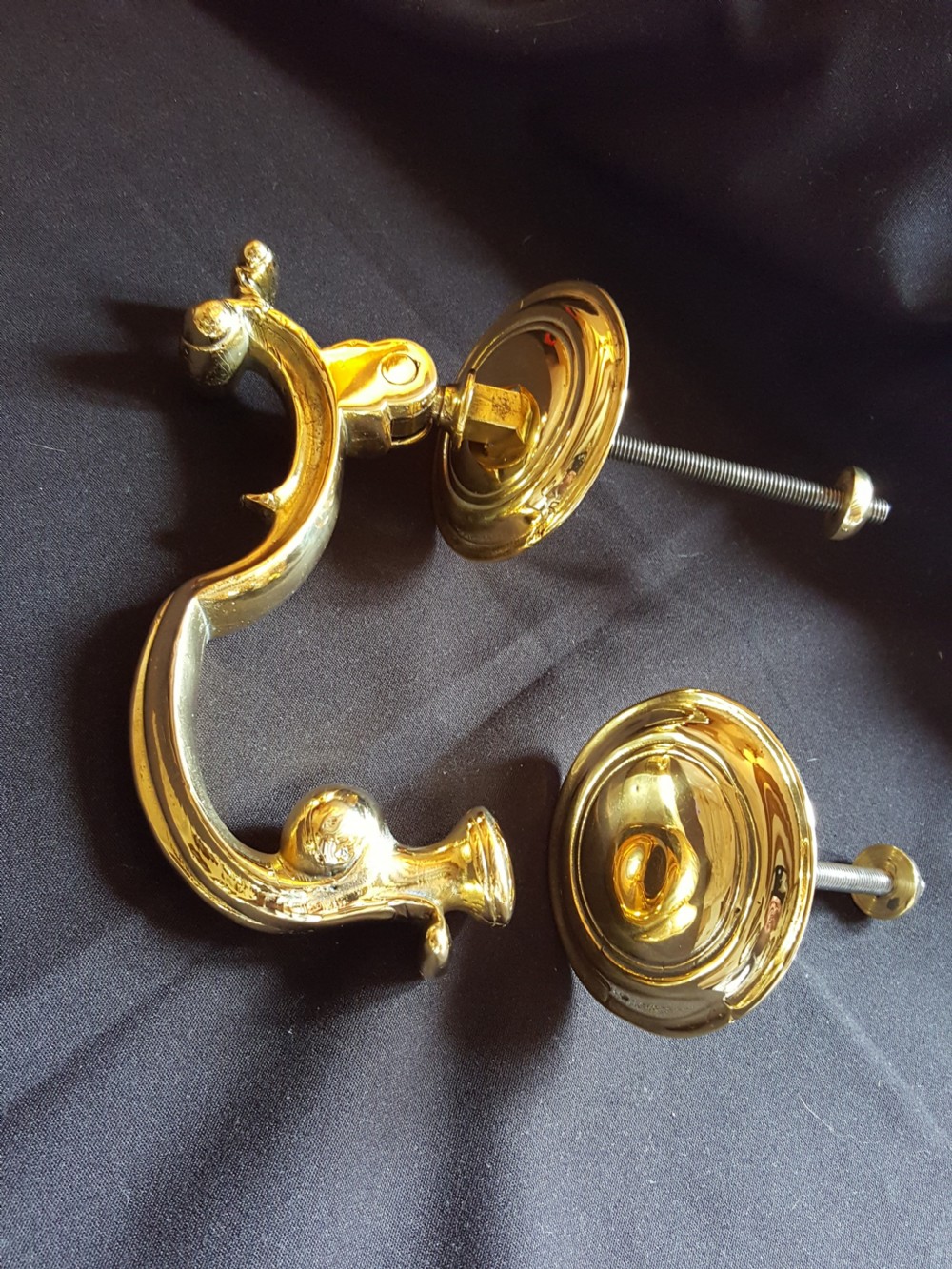 victorian brass doctors style door knocker