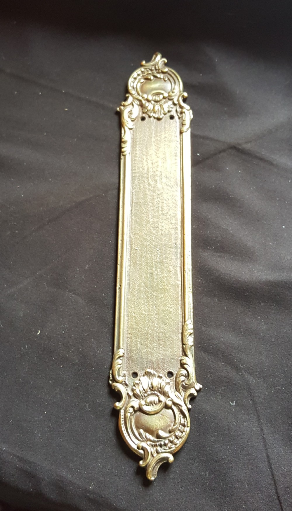 sa078 single brass georgian finger plate