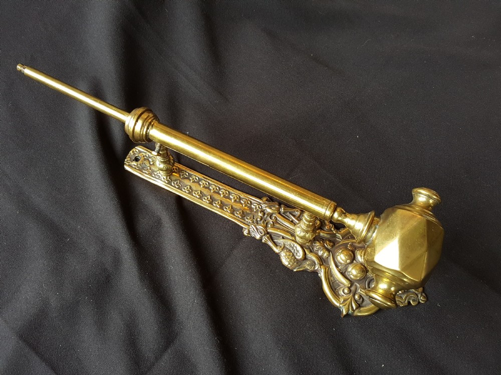 sa124 rare brass victorian door bell pull