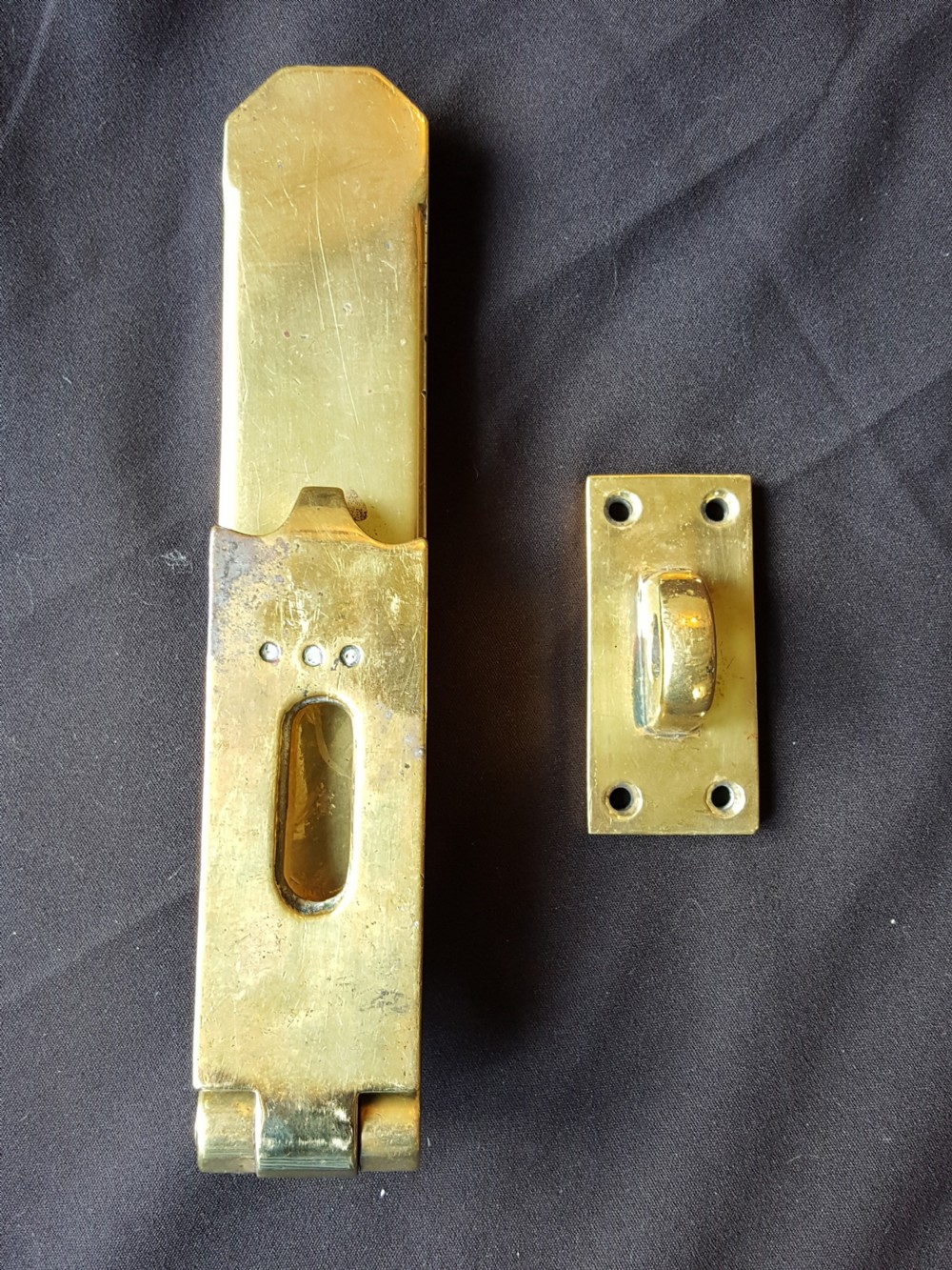 rare brass victorian padlock with swing arm