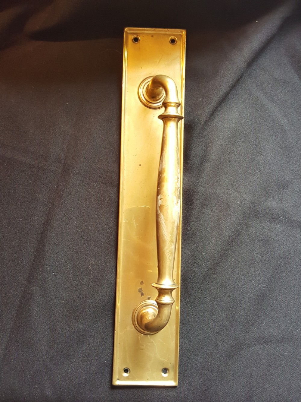 single bronze edwardian door pull handles