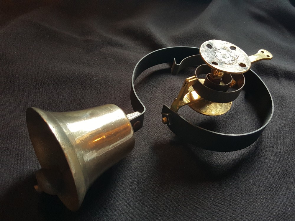 brass steel victorian door bell fully restored