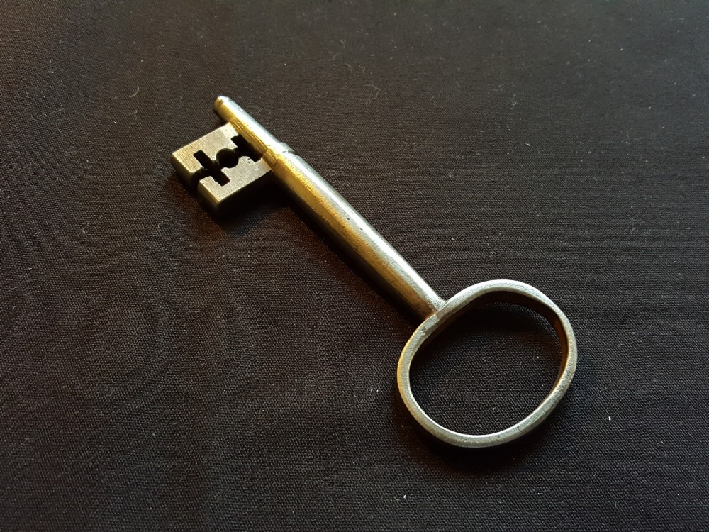 original georgian cast steel key