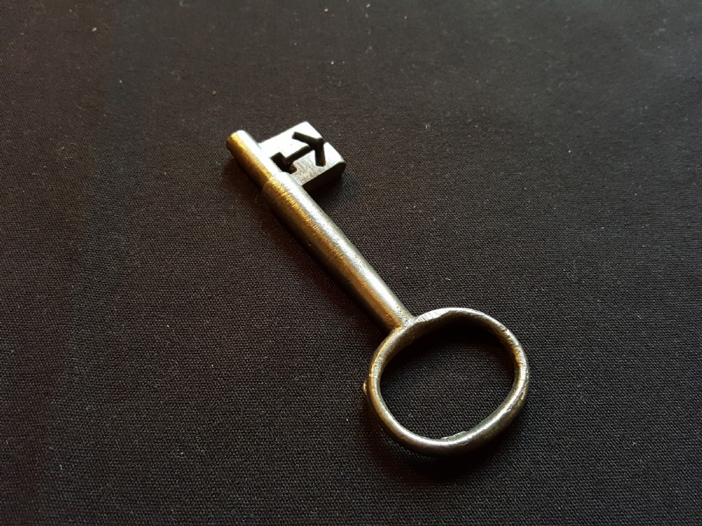 original georgian cast steel key