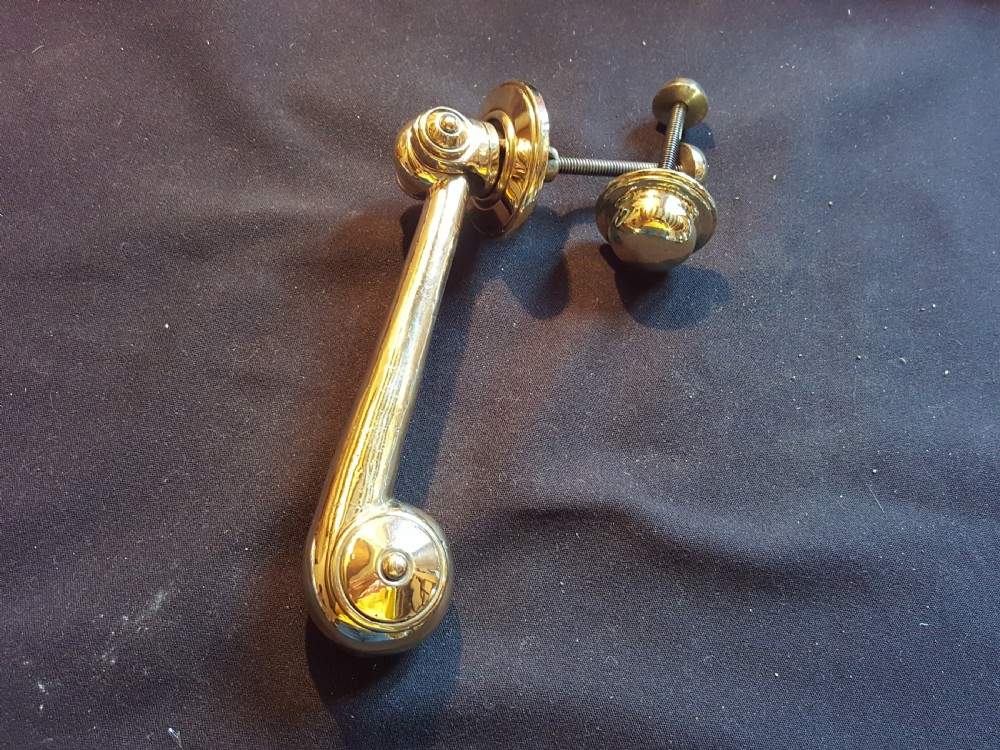 brass refurbished georgian doctor's door knocker