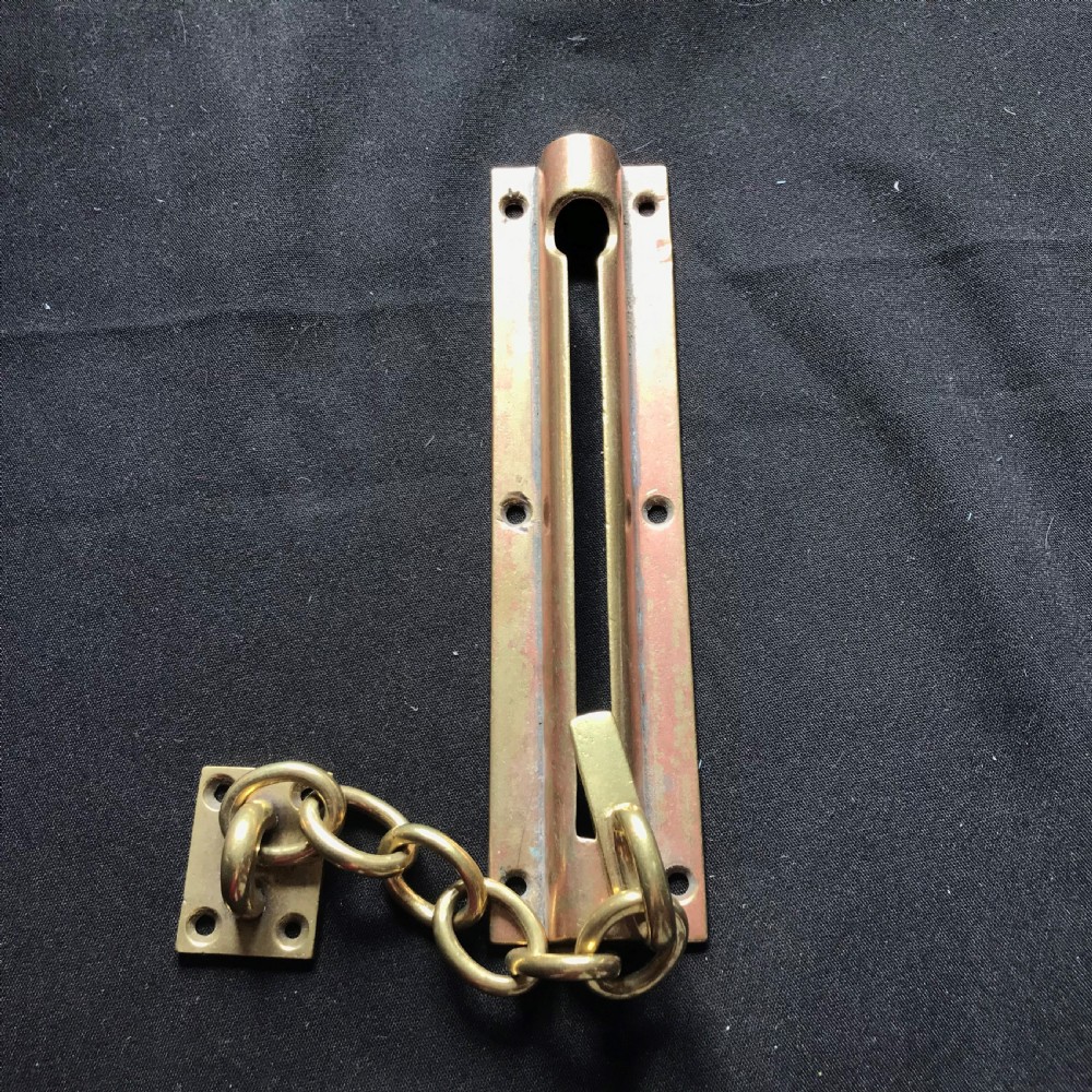 victorian brass night door chain