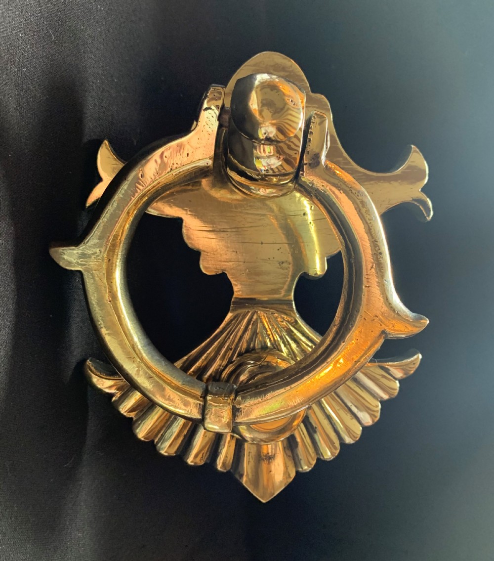 sa052 brass victorian door knocker