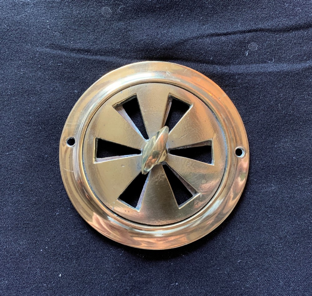 one brass victorian circular air vent