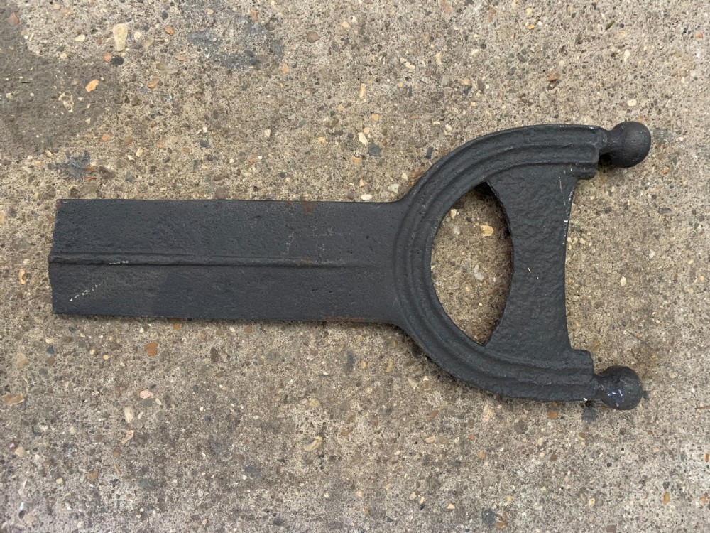 one cast iron ushaped georgian boot scraper