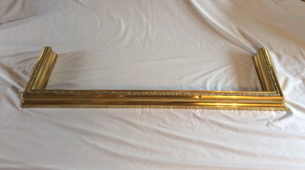 sa001 victorian brass fireplace fender